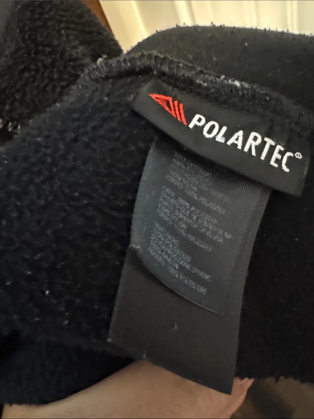 The North Face Polartec Black & Charcoal Lightweight Fleece Jacket Size L